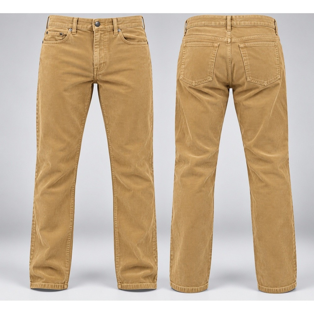 Nordstrom Shop Straight Fit Corduroy Pants mens 40x32 Brown